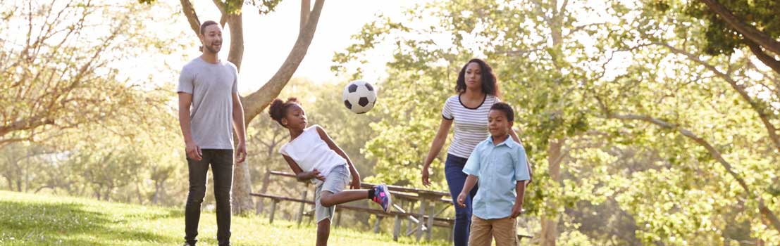 Photo of family in the park