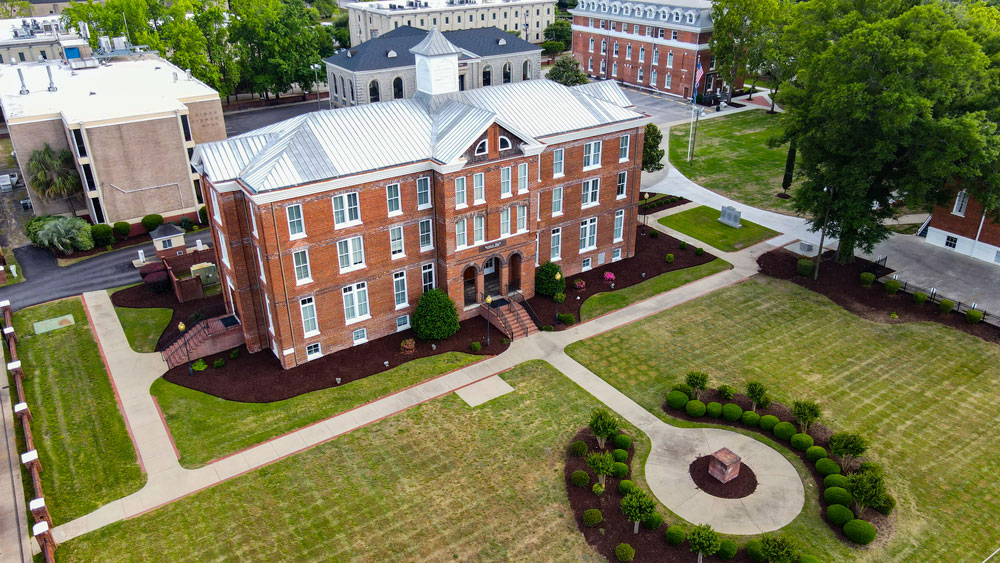 overhead view of Allen University campus
